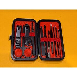 Manicure Set Professional Men/Women Nail Clippers Kit 11PCS + Case
